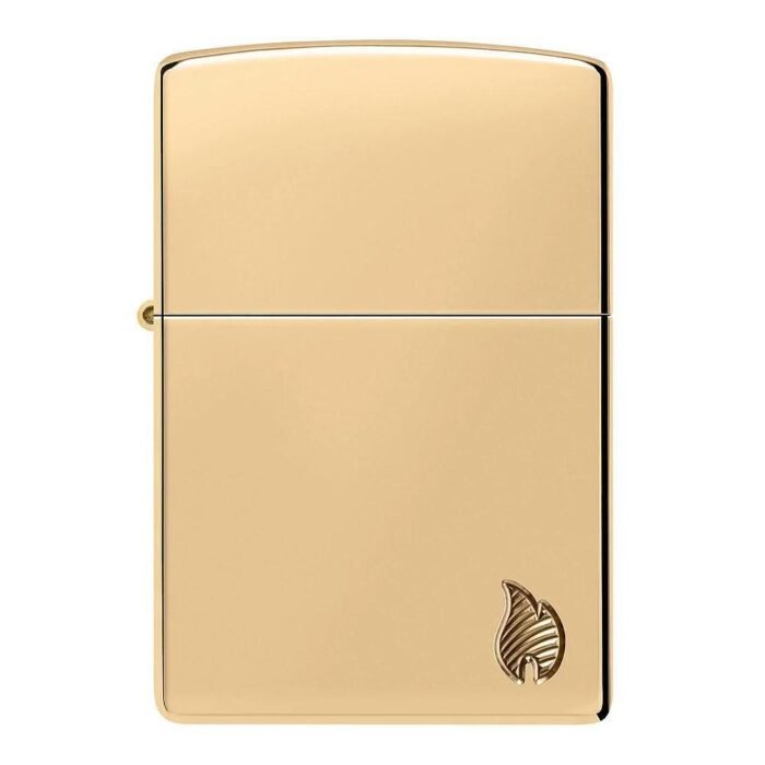 Запалка Zippo - Armor® High Polish Brass Flame Design - Image 3