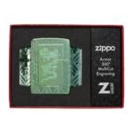 Запалка Zippo - Armor® High Polish Green Elegant Dragon - Image 8