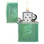 Запалка Zippo - Armor® High Polish Green Elegant Dragon - Image 5