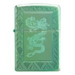 Запалка Zippo - Armor® High Polish Green Elegant Dragon - Image 2