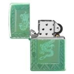 Запалка Zippo - Armor® High Polish Green Elegant Dragon - Image 6