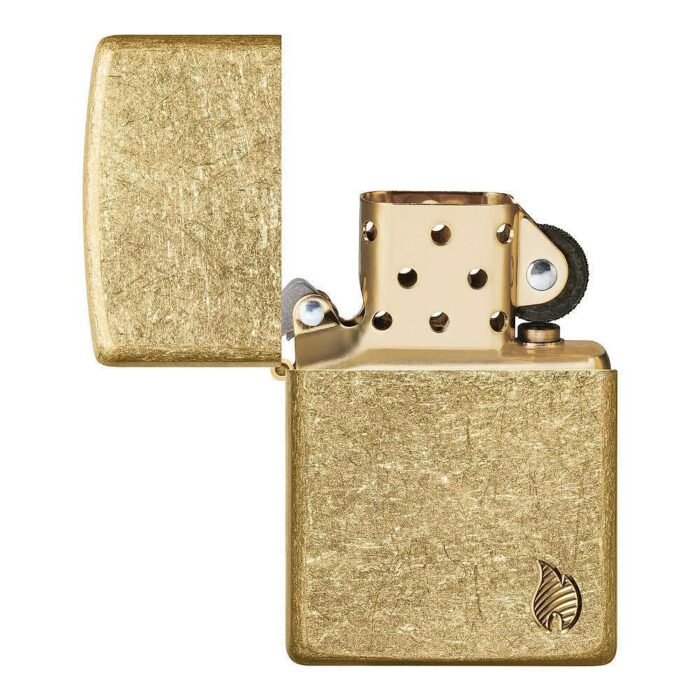 Запалка Zippo - Armor® Tumbled Brass Flame Design - Image 5