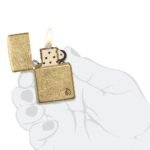 Запалка Zippo - Armor® Tumbled Brass Flame Design - Image 6