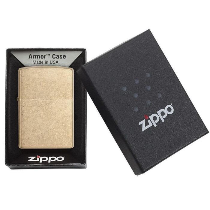 Запалка Zippo - Armor® Tumbled Brass - Image 5