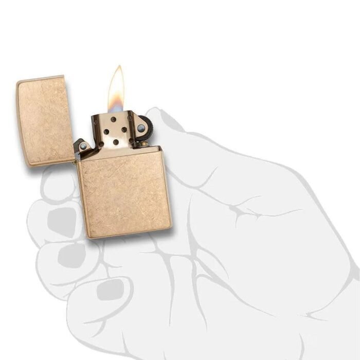 Запалка Zippo - Armor® Tumbled Brass - Image 4
