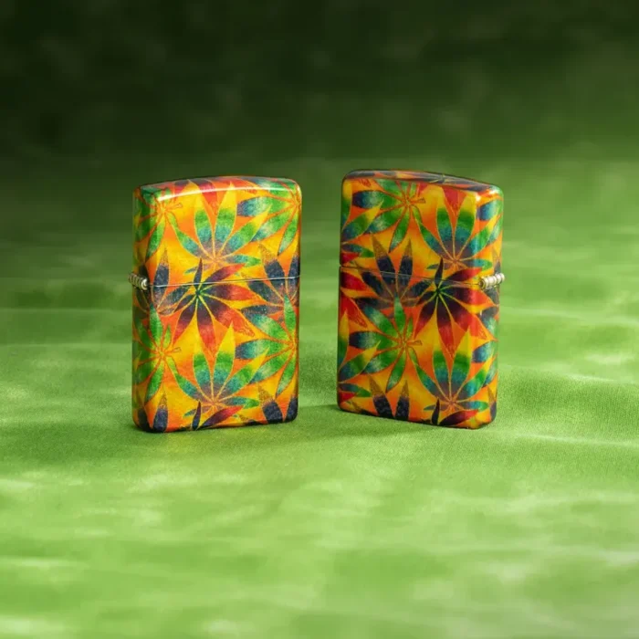 Запалка Zippo - Colorful Cannabis Design - Image 2