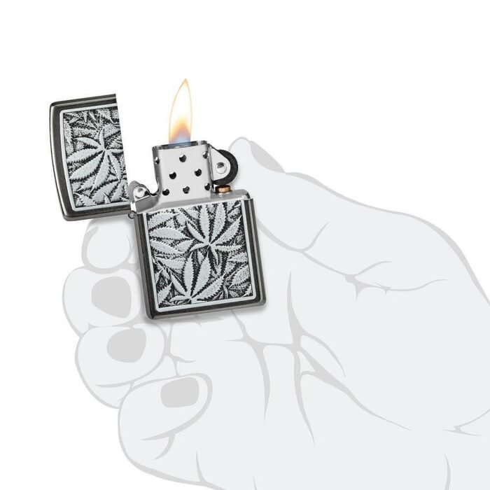Запалка Zippo - Cannabis Emblem Design - Image 6