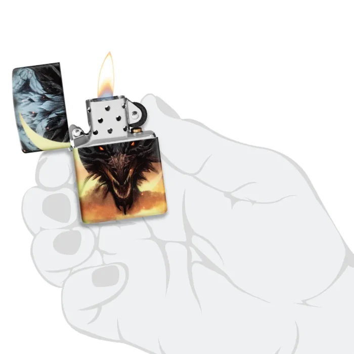 Запалка Zippo - Glow in the Dark Dragon Design - Image 4