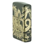 Запалка Zippo - Dragon Design Green Matte Laser 360° - Image 7