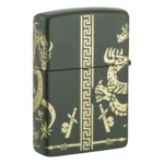 Запалка Zippo - Dragon Design Green Matte Laser 360° - Image 2