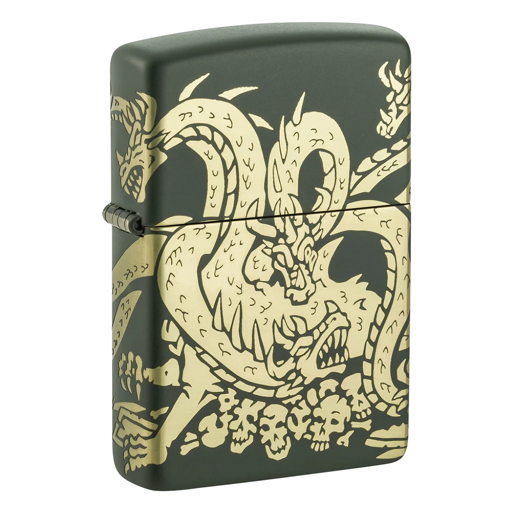 zapalka-zippo-dragon-design-green-matte-laser-360-654c9e25674b9 Запалка Zippo - Dragon Design Green Matte Laser 360° - Image 1