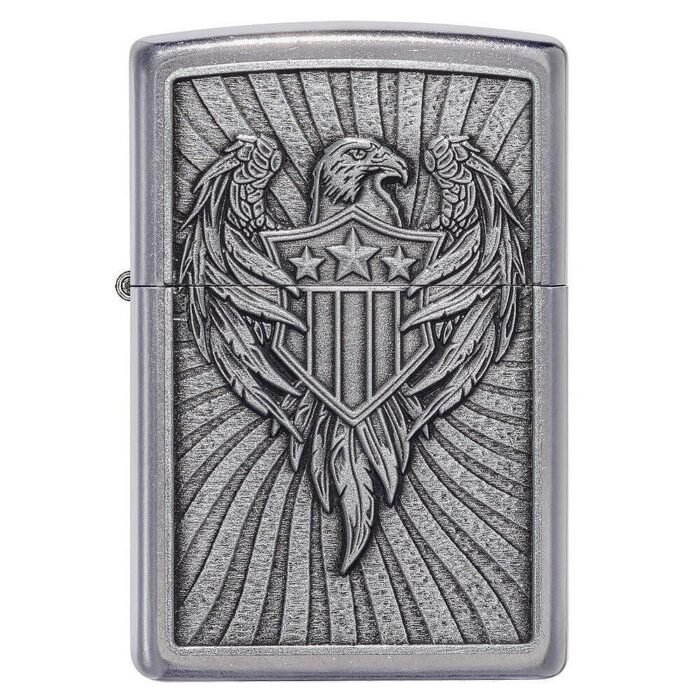 Запалка Zippo Eagle Shield Emblem Design 49450 - Image 2