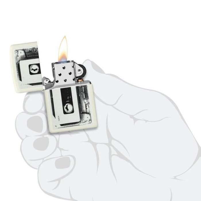 Запалка Zippo - Glowing Cassette Tape Design - Image 9