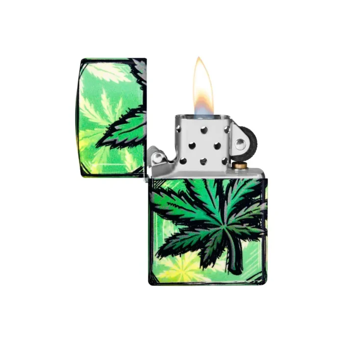 Запалка Zippo - Glowing Leaves Design - Image 6
