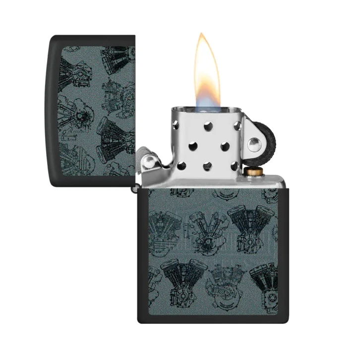 Запалка Zippo - Harley-Davidson® Design Black Light Logo - Image 2