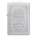 Запалка Zippo Serenity Prayer, Satin Chrome - Image 2