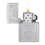 Запалка Zippo Serenity Prayer, Satin Chrome - Image 3