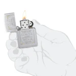 Запалка Zippo Serenity Prayer, Satin Chrome - Image 4