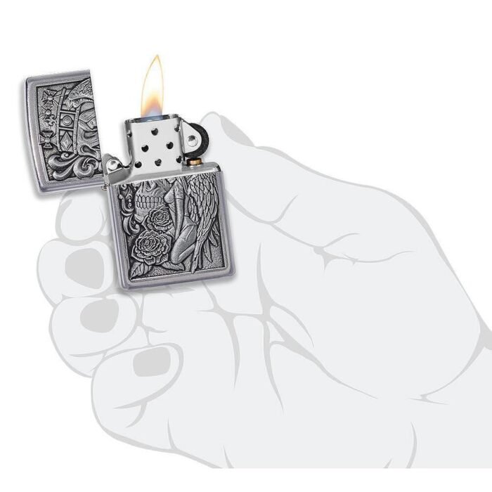 Запалка Zippo Skull and Angel Emblem Design 49442 - Image 4