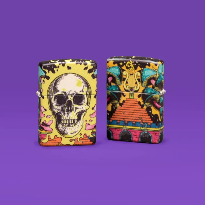 Запалка Zippo - Glow in the Dark Skull Design - Image 8