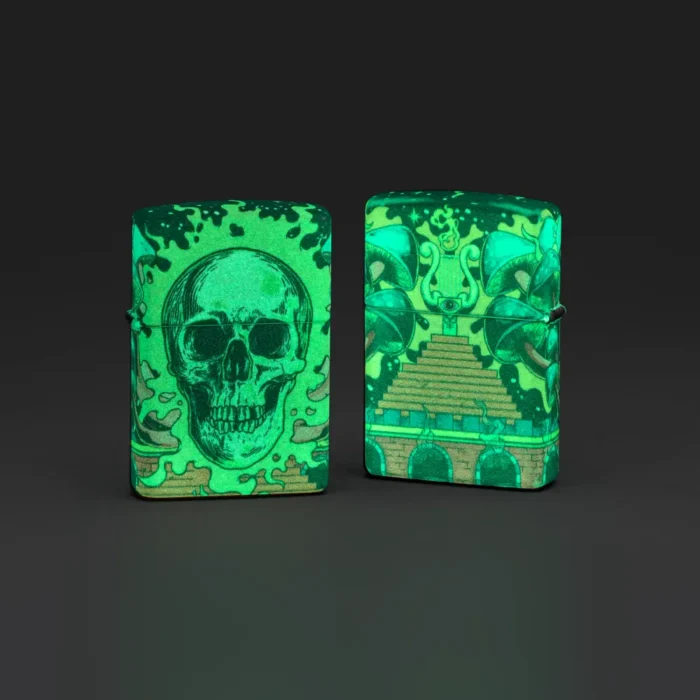 Запалка Zippo - Glow in the Dark Skull Design - Image 9