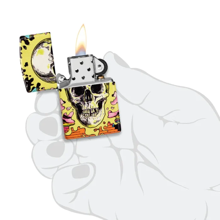 Запалка Zippo - Glow in the Dark Skull Design - Image 6