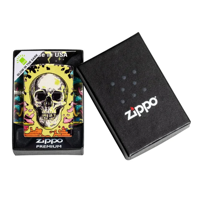 Запалка Zippo - Glow in the Dark Skull Design - Image 7