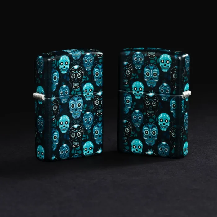 Запалка Zippo - Glow in the Dark Sugar Skulls Design - Image 8
