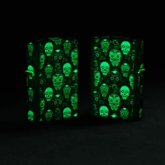 Запалка Zippo - Glow in the Dark Sugar Skulls Design - Image 9