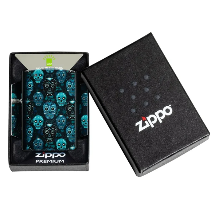 Запалка Zippo - Glow in the Dark Sugar Skulls Design - Image 7