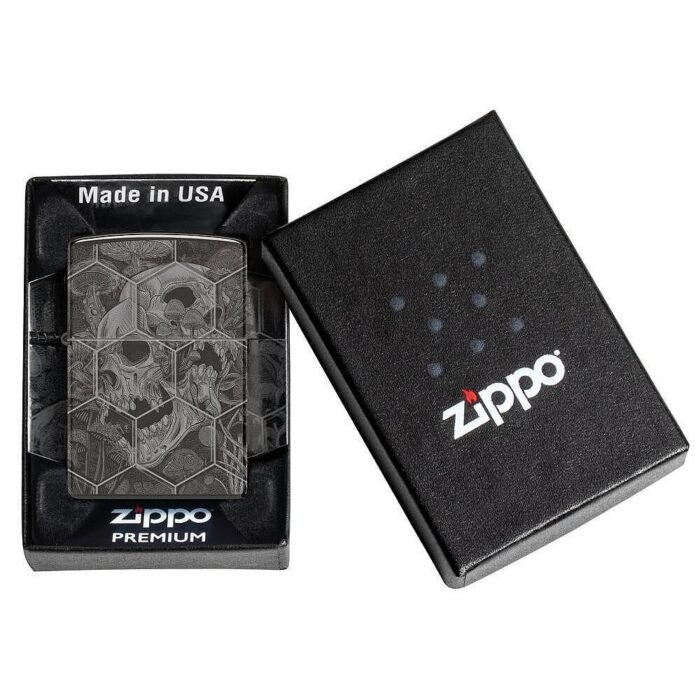 Запалка Zippo - Trippy Skull Design - Image 10