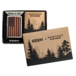 Запалка Zippo - WOODCHUCK USA American Flag - Image 3