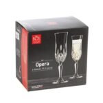 Комплект 6 чаши за шампанско RCR Italy, колекция Opera - Image 4