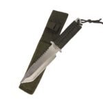Ловен нож Haller 84499, дръжка и кания от зелена текстилна корда