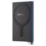 Автоматичен калъф за карти SECRID - Premium Fluted Navy, за MagSafe, с RFID защита