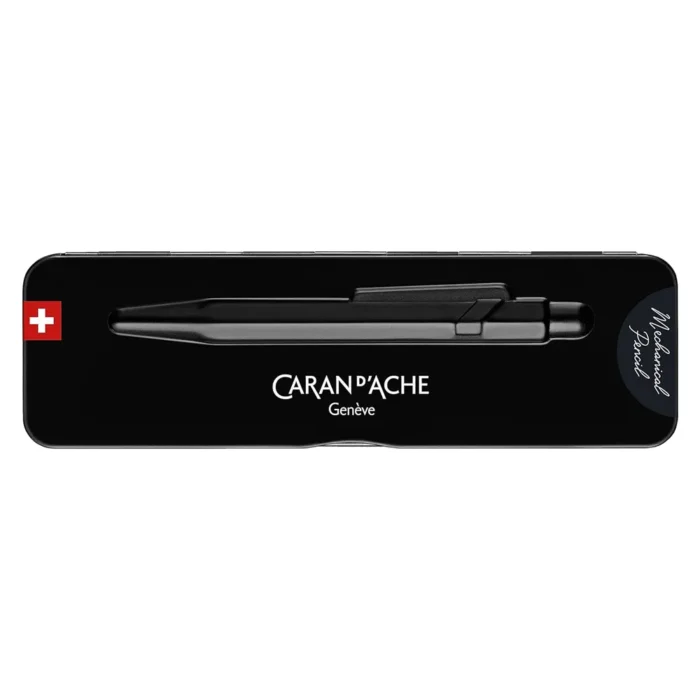Автоматичен молив Caran d'Ache - 844, черен - Image 3