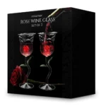 Чаши за вино Mikamax - Rose Wine Glass, 2бр по 200мл - Image 3