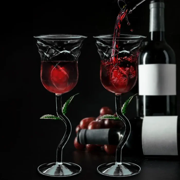Чаши за вино Mikamax - Rose Wine Glass, 2бр по 200мл - Image 2