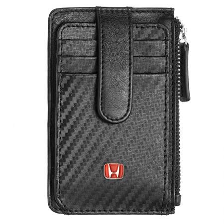gift92-493d31393236383b Мъжки мини портфейл SILVER FLAME с лого на Honda - Image 1