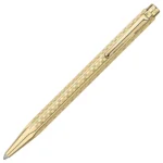 Химикалка Caran D'Ache - Ecridor Damier, златиста