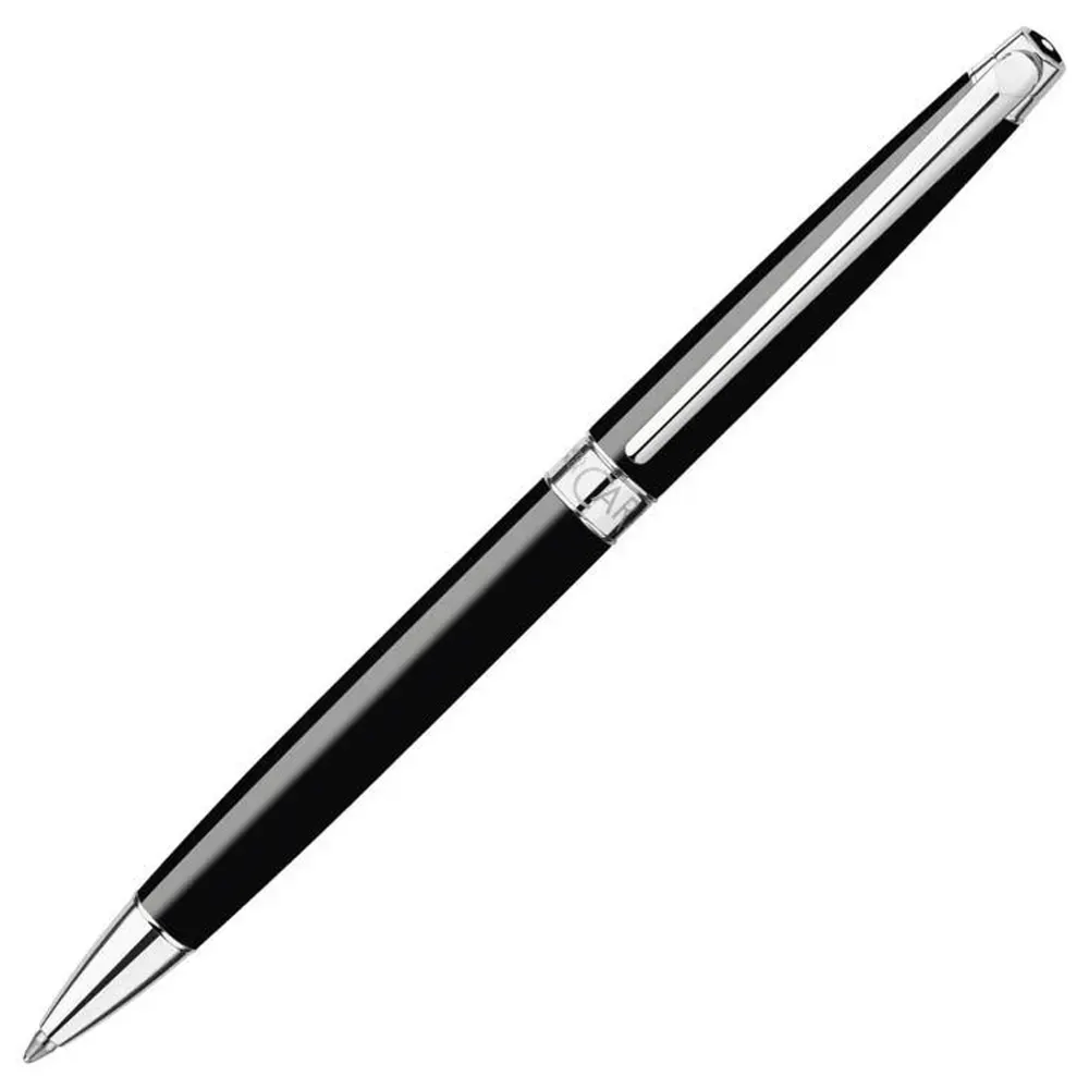 himikalka-caran-dache-leman-slim-ebony-black-6a1974c60a42d Химикалка Caran d'Ache - Leman Slim Ebony Black - Image 1