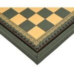 Италиански комплект шах и табла Italfama - Втората Световна Война, кожена кутия, 35x35x4см - Image 7
