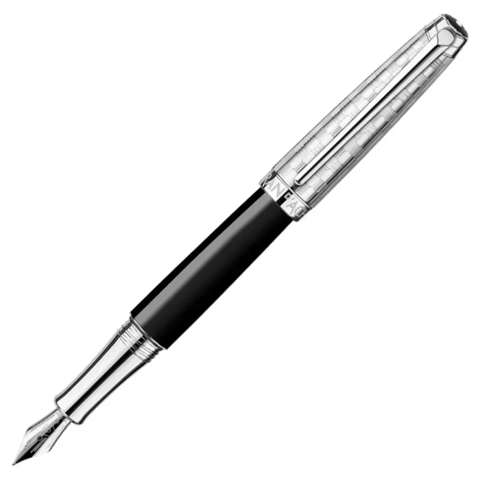 Комплект Caran D'Ache - Leman Damier, писалка и кожен калъф - Image 2