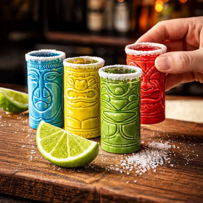Комплект чаши за шотове Mikamax - Tiki, керамични - Image 6