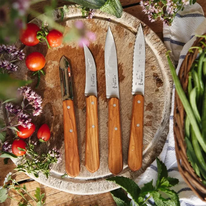 Комплект кухненски ножове Opinel - Les Essentiels, маслиново дърво - Image 8