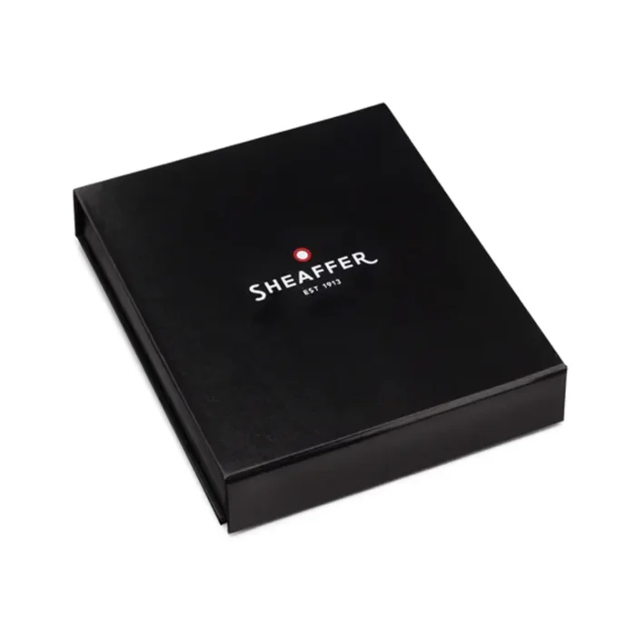 Комплект Sheaffer - химикалка 100 Glossy Black/Chrome и визитник - Image 8