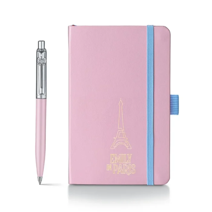 Комплект Sheaffer Sentinel x Emily in Paris - Pink Matte, химикалка и тефтер А6 - Image 2