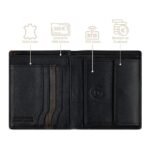 Мъжки портфейл Bugatti - Corso DeLuxe Upright, черен - Image 3