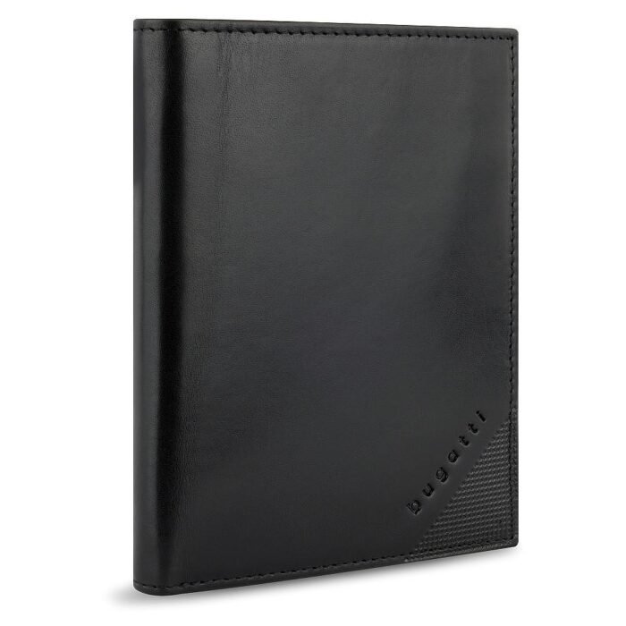 Мъжки портфейл Bugatti - Nobile Vertical With Flap, черен - Image 4