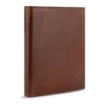 Мъжки портфейл Bugatti - Nobile Vertical With Flap, тъмнокафяв - Image 4